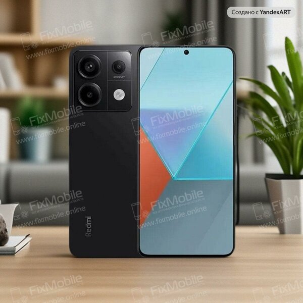 Защитное стекло Activ для Xiaomi Redmi Note 13 5G Global (черное) — 2