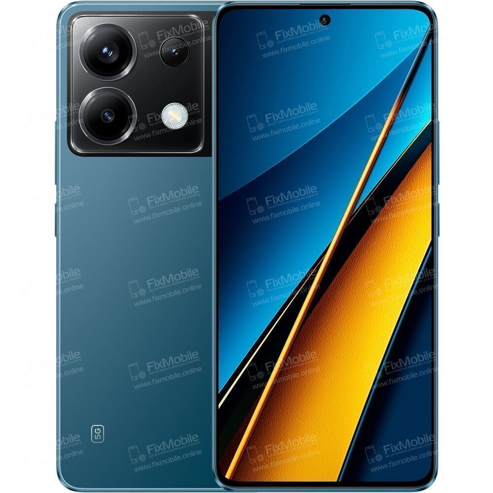 Стекло для Xiaomi Poco X6 5G в сборе с OCA пленкой (черное)