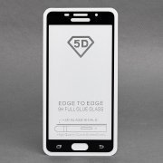 Защитное стекло для Samsung Galaxy A5 (2016) A510F (полное покрытие)(черное)