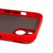 Чехол-накладка PC041 для Apple iPhone 14 (черно-красная) — 3