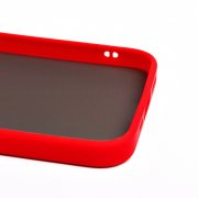 Чехол-накладка PC041 для Apple iPhone 14 (черно-красная) — 2