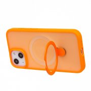 Чехол-накладка - SM088 SafeMag для Apple iPhone 13 (оранжевая) — 2