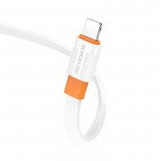Кабель Borofone BX89 для Apple (USB - lightning) (бело-оранжевый) — 2