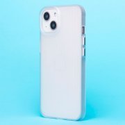 Чехол-накладка - PC089 для Apple iPhone 13 (матовая прозрачная) — 2