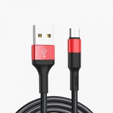 Кабель HOCO X26 Xpress (USB - micro-USB) черно-красный — 1