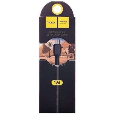 Кабель HOCO X20 Desert Camel (USB - micro-USB) черный (1 метр) &mdash; 2