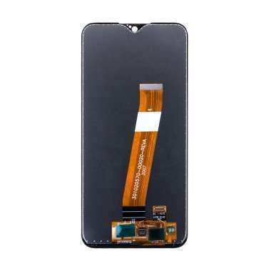 Дисплей с тачскрином для Samsung Galaxy A01 (A015F) (черный) (узкий шлейф) (AA) — 2