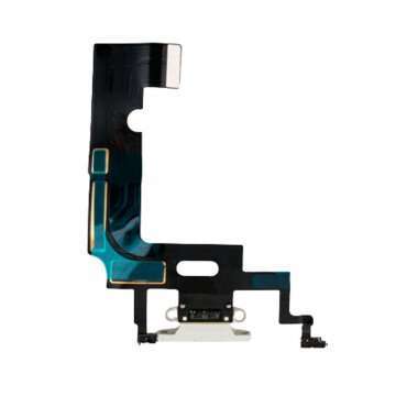 Шлейф для Apple iPhone XR на разъем зарядки/микрофон (белый) Премиум &mdash; 2