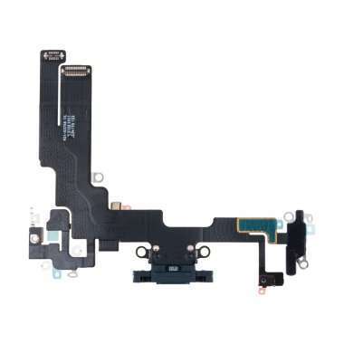 Шлейф для Apple iPhone 14 на разъем зарядки/микрофон (черный) Премиум — 2