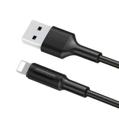 Кабель Borofone BX1 для Apple (USB - Lightning) черный — 5