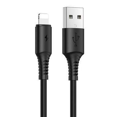 Кабель Borofone BX47 Coolway для Apple (USB - lightning) (черный) — 1