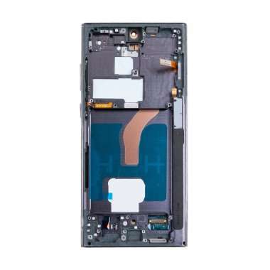 Дисплейный модуль с тачскрином для Samsung Galaxy S22 Ultra (S908B) (черный) (OLED) &mdash; 1